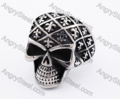 Stainless Steel Skull Ring KJR370184