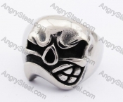 Stainless Steel Skull Ring KJR370188