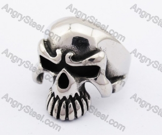 Stainless Steel Skull Ring KJR370192