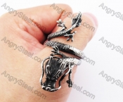 Stainless Steel Dragon Ring KJR370199