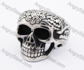 Stainless Steel Skull Ring KJR370203