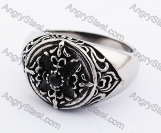 Stainless Steel Skull Ring KJR370202