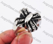 Stainless Steel Cross Ring KJR370208