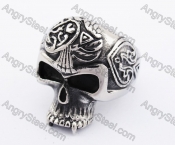 Stainless Steel Skull Ring KJR370219