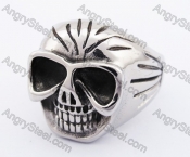 Stainless Steel Skull Ring KJR370232