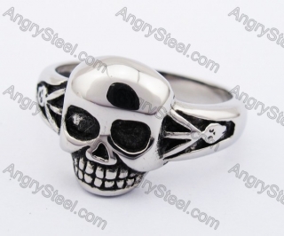 Stainless Steel Skull Ring KJR370242