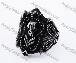 Vintage Stainless Steel Biker Ring KJR370246