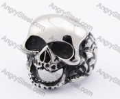 Stainless Steel Orangutan Skull Ring KJR370247