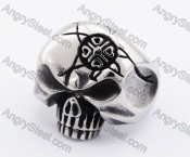 Stainless Steel Punk Skull Ring KJR370248