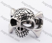 Stainless Steel Death Head Skull Ring KJR370249