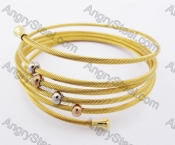 Stainless Steel Wire Bangle KJB450010