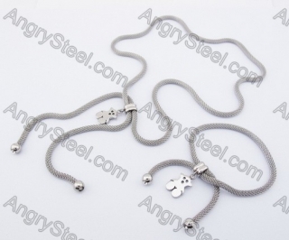 Steel Necklace & Bracelet Jewelry Set KJS450001