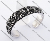 Stainless Steel Fleur De Lis Bangle KJB430006