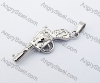 Stainless Steel Pistol Pendan KJP330115