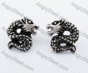 Stainless Steel Dragon Ear Stud KJE500016