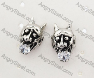 Stainless Steel Stone Ear Stud KJE500035