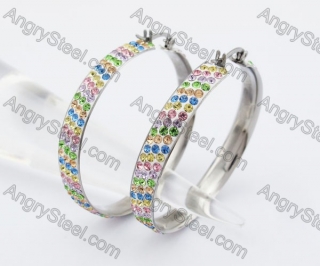 Stainless Steel Cutting Earring KJE320100