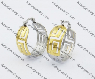 Stainless Steel Cutting Earring KJE051070