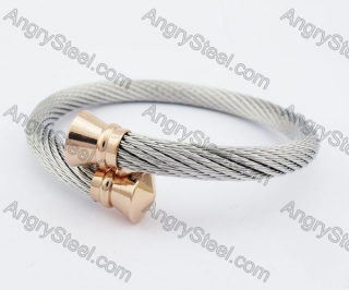 Stainless Steel Wire Bangle KJB4500110