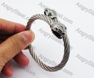 Stainless Steel Snake Wire Bangle KJB4500133