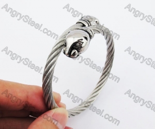 Stainless Steel Tiger Wire Bangle KJB4500136