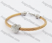 Stainless Steel Wire Bangle KJB4500164