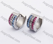 Stainless Steel Stone Earring KJE320123