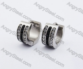 Stainless Steel Stone Earring KJE320124