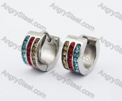 Stainless Steel Stone Earring KJE320133