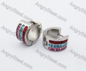 Stainless Steel Stone Earring KJE320134