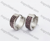 Stainless Steel Stone Earring KJE320135