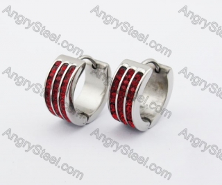 Stainless Steel Stone Earring KJE320141