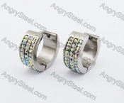 Stainless Steel Stone Earring KJE320145