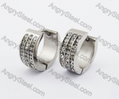 Stainless Steel Stone Earring KJE320147