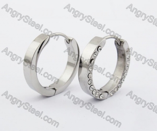 Stainless Steel Stone Earring KJE320152