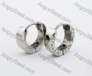 Stainless Steel Stone Earring KJE320153