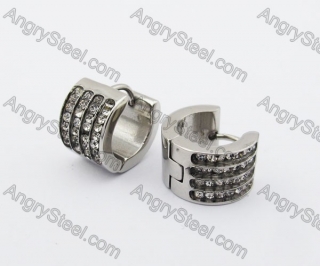 Stainless Steel Stone Earring KJE320158