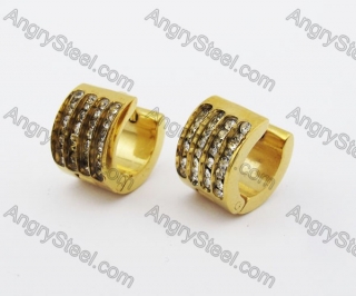 Stainless Steel Stone Earring KJE320160