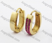 Stainless Steel Stone Earring KJE320164