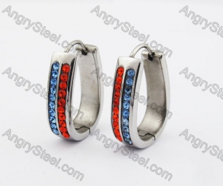 Stainless Steel Stone Earring KJE320180