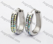 Stainless Steel Stone Earring KJE320185