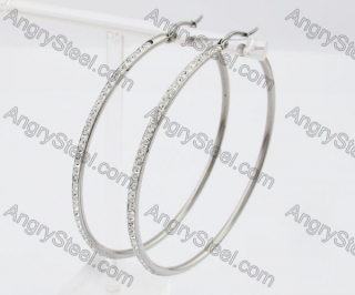 Stainless Steel Stone Earring KJE320188