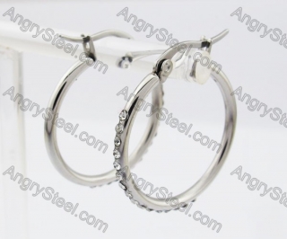 Stainless Steel Stone Earring KJE320191