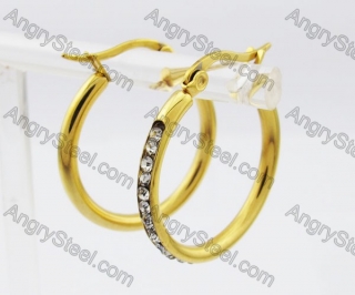 Stainless Steel Stone Earring KJE320192