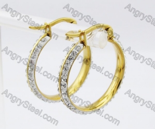 Stainless Steel Stone Earring KJE320193