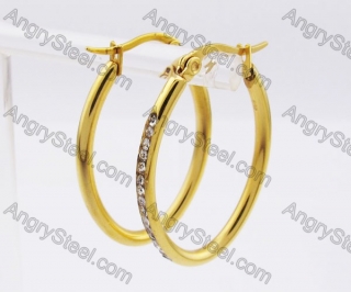 Stainless Steel Stone Earring KJE320198