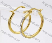 Stainless Steel Stone Earring KJE320199