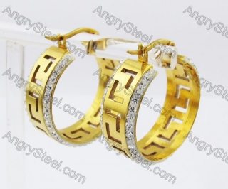 Stainless Steel Stone Earring KJE320202