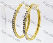 Stainless Steel Stone Earring KJE320206