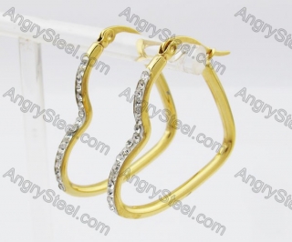 Stainless Steel Stone Earring KJE320207